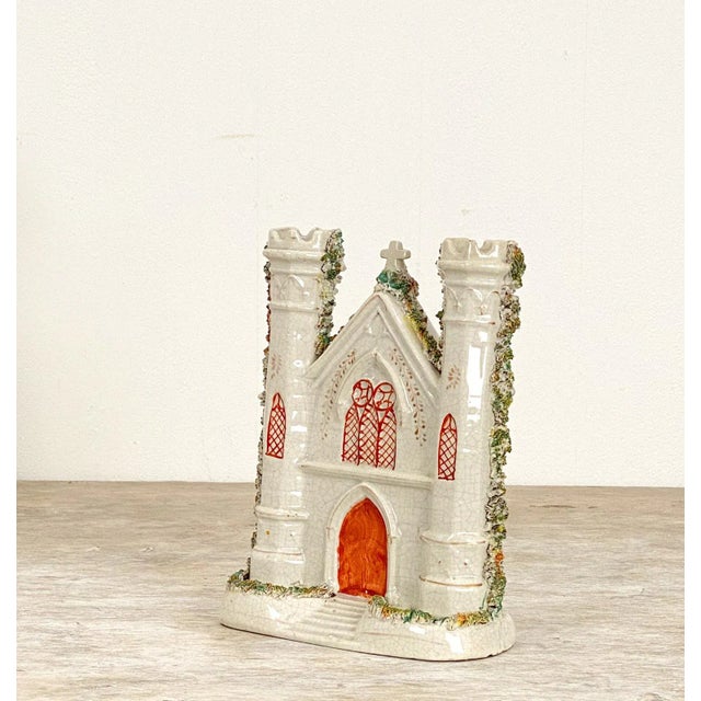 English Circa 1880 Staffordshire Church, England For Sale - Image 3 of 5