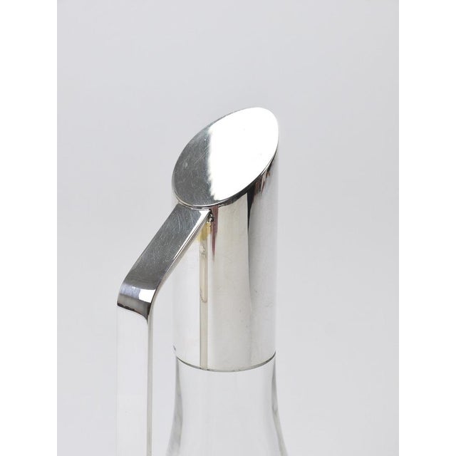 Gold Silver & Crystal Riedel Mesa Carafe, Italy, 1980s For Sale - Image 8 of 18