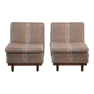 1950s Frank Lloyd Wright Taliesin Slipper Lounge Chairs - A Pair For Sale