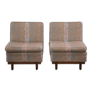 1950s Frank Lloyd Wright Taliesin Slipper Lounge Chairs - A Pair