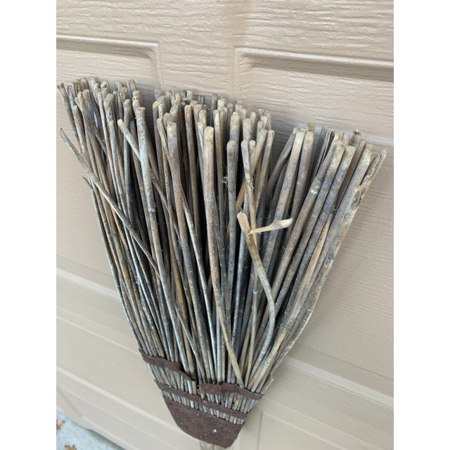 Early 19th Century Rustic Handmade Twig Broom With Exceptional Patina For Sale - Image 9 of 10