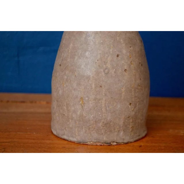 Brutalist Bohemian Chamotte Clay Vase, 1960s For Sale - Image 3 of 7
