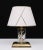 Very nice Nachtmann Leuchten ,crystal Glass table lamp comes with its original shade. Brass base fitting and details, one...