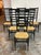 Design Plus Gallery presents a Set of Six Vintage Gio Ponti Style Italian Ladder Back Dining Chairs. This set includes six...