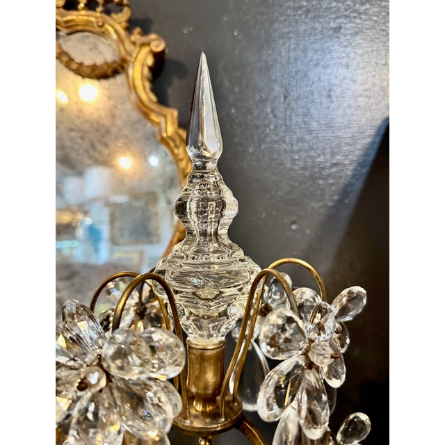 Pair Large French Bagues-Style Gilt Bronze Girandoles For Sale - Image 13 of 13