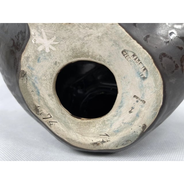 Brown African Woman Figure by Jitka Forejtova for Keramia Znojmo, 1960s For Sale - Image 8 of 10