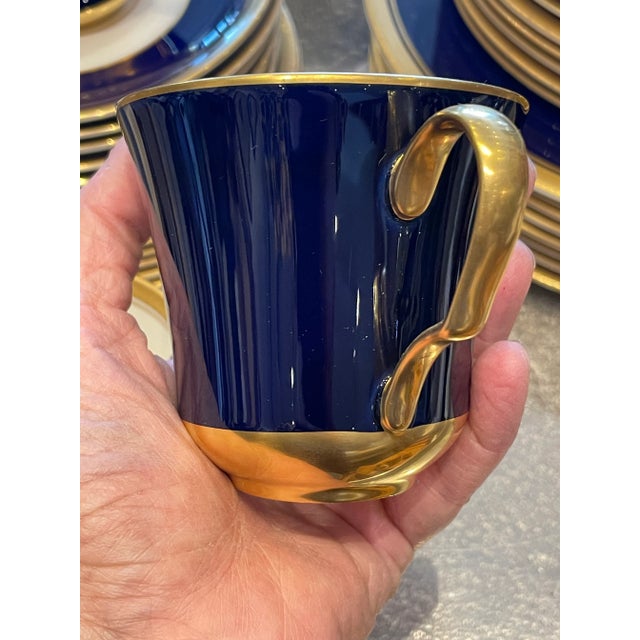 Late 20th Century Vintage Pickard China Set of 8 - 5 Piece Place Setting Palace Royale Pattern For Sale - Image 5 of 11