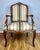 Late 19th Century Pair of Restored Louis XV–Style Walnut Fauteuil Armchairs in Ivory/Taupe/Black/White Stripe For Sale - Image 4 of 17