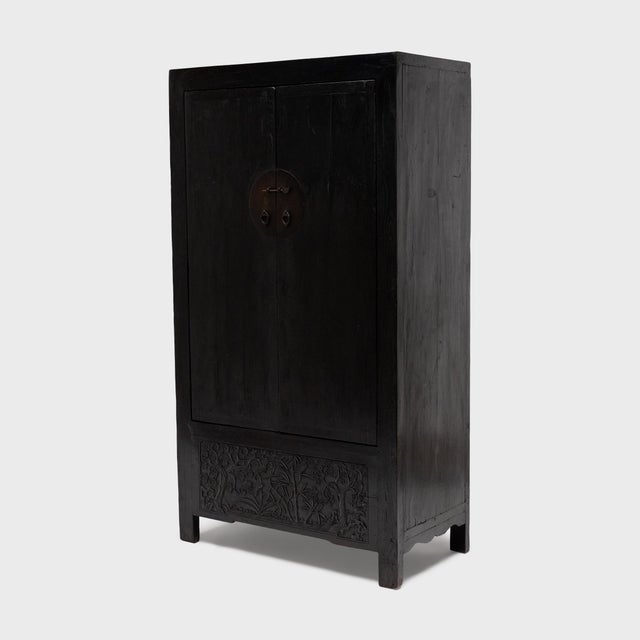 Chinese Chinese Four Flowers Dowry Cabinet, C. 1880 For Sale - Image 3 of 7