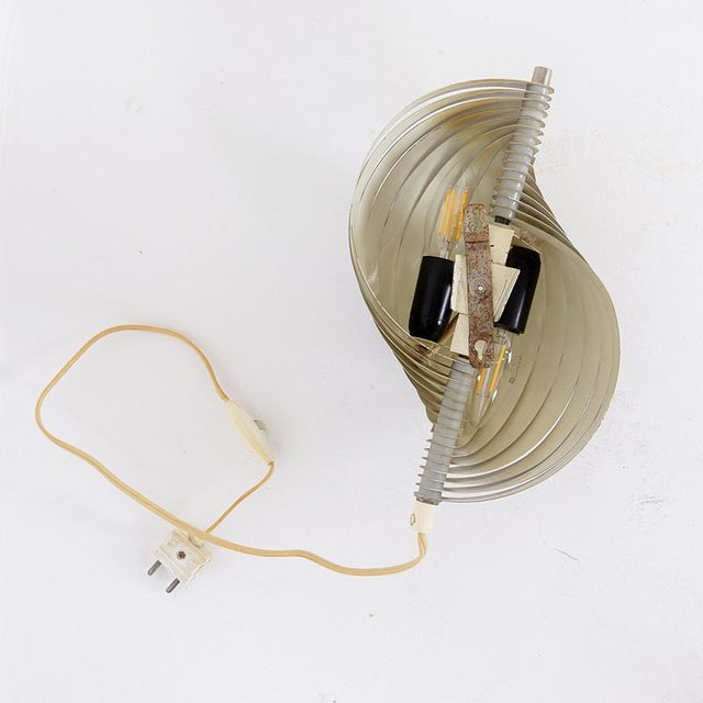 Swelling Aluminium Sconce by Henri Mathieu, 1970s For Sale - Image 15 of 16