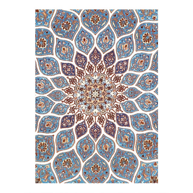 The Isfahan rugs are made with exceptionally good quality of wool & silk. They use traditional motifs inspired by...