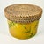 1990s Vintage Coastal Boho Chic Wicker Lidded Bamboo Leaf Motif Storage Box, Small For Sale - Image 6 of 9