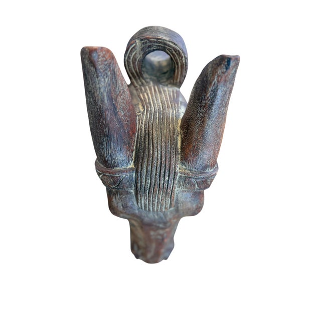 19th Century 19th Century Extraordinary Decorative Wooden Horse Head. For Sale - Image 5 of 9