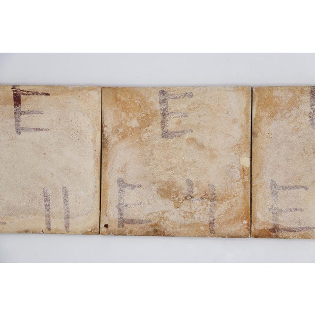 19th Century Set of Four Portuguese Tiles With a Baroque Border Motif For Sale - Image 11 of 12