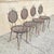 Vintage Victorian Style Small Wrought Iron Camo Paint Garden Patio Chair - Set 4 For Sale - Image 12 of 12