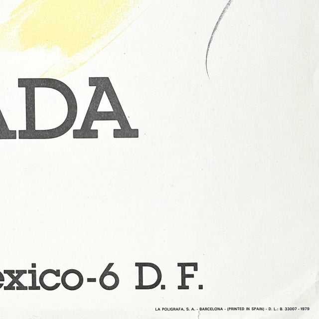 Contemporary 1979 Ràfols Casamada Galeria Ponce Mexico City Exhibition Poster For Sale - Image 3 of 3