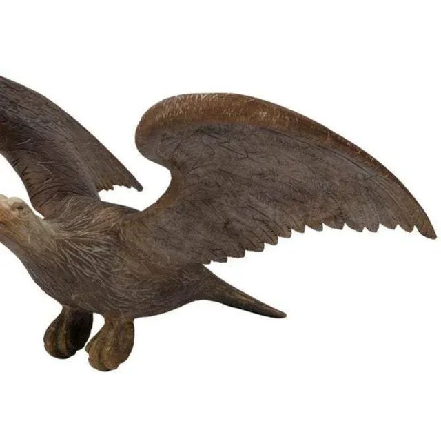 American Carved Spread Wing Eagle Sculpture, Early 20th Century For Sale - Image 3 of 8