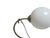 Art Deco Metal Wall Lamp, Poland, 1950s For Sale - Image 3 of 9