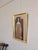 Mid-Century Modern 'Woman With a Red Flower' Vintage Figurative Oil Painting by Swedish Artist Fabian Lundqvist (1913-1989), Framed For Sale - Image 6 of 10