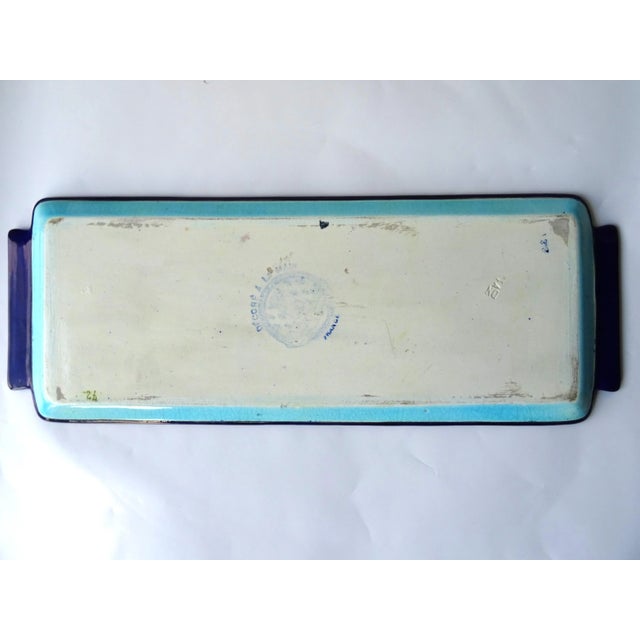 Enamel Ceramic Plate from Longwy, 1920s For Sale - Image 3 of 7