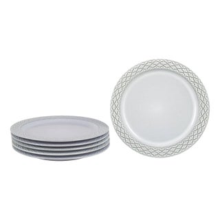 Dinner Plates by Jens Harald Quistgaard for Kronjyden / Bing & Grondahl, 1970s, Set of 6 For Sale