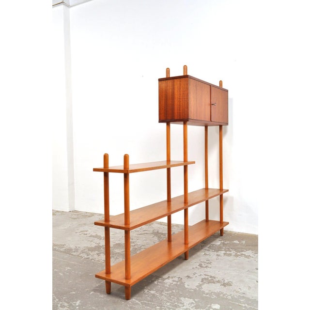 Vintage Room Divider in Beech, Oak and Mahogany, 1950s For Sale - Image 6 of 13