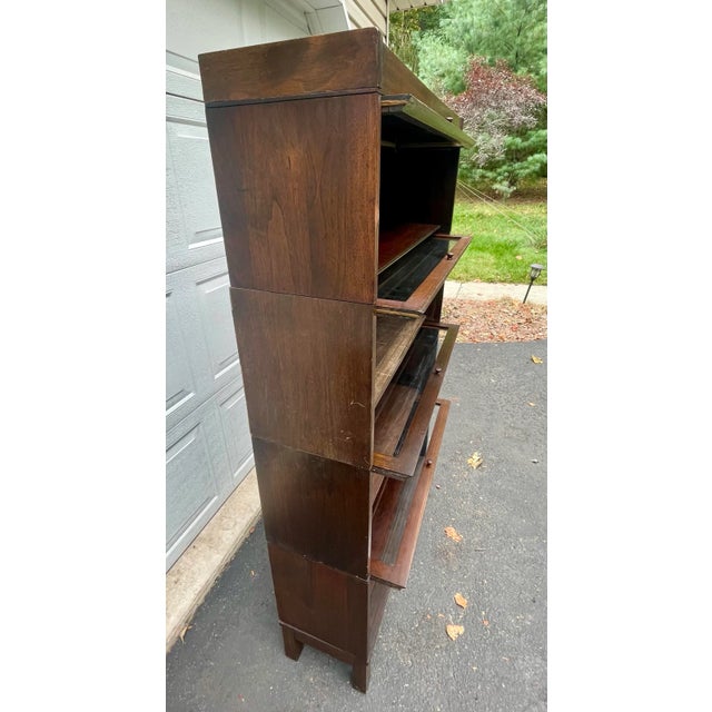 Lundstrom Sectional Barrister Bookcase Early 20th Century For Sale - Image 4 of 12