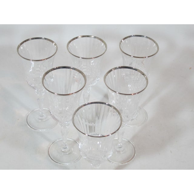 1970s Italian Crystal Wine Glasses Set of 6 Chairish