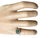 This fabulous vintage hand-made sterling silver statement ring from Jaipur, India features ruby, emerald, and sparkling...