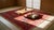 Stunning Red-Raspebery Background Color With Colorful Floral Design Antique Chinese Art Deco Rug For Sale - Image 12 of 13