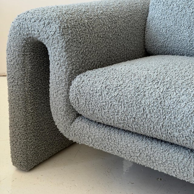 1980s Waterfall Arm Sofa Attributed to Interior Crafts For Sale In Chicago - Image 6 of 7