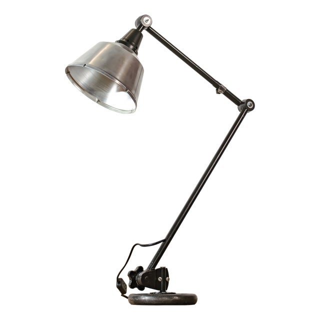 Bauhaus 1950s R1 Black Desk Light from Midgard, 1950s For Sale