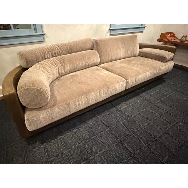 Pierre Frey 1980s I4 Mariani Postmodern Italian Sofa Ammannati -Vitelli For Sale - Image 4 of 18