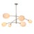 Artemis blends sleek design with the allure of artisan-crafted glass. Its open-ended Alabaster-like glass globes add moody...
