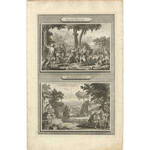Antique Biblical Engravings, Mortier Amsterdam – Joseph Cycle, c.1700 This rare and decorative set consists of three...