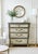 This stunning three-drawer chest has been artistically transformed into a French-inspired statement piece. The body...