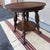 Antique Quartersawn Oak Round Tabouret Table With Glass Ball & Claw Feet For Sale - Image 16 of 18