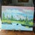 1970s 1970s S. LeRoy Original Oil on Canvas River Landscape Painting Signed Unframed Trees For Sale - Image 5 of 18