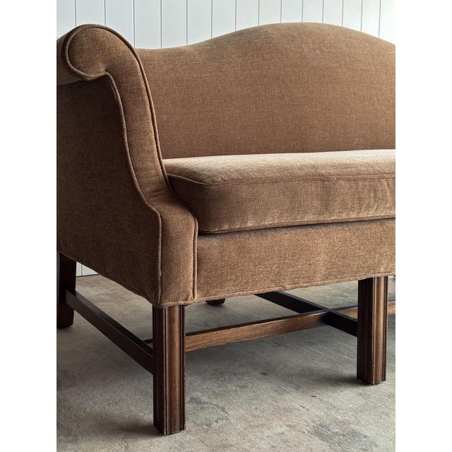 Vintage Chippendale-Style Camelback Sofa For Sale - Image 10 of 17