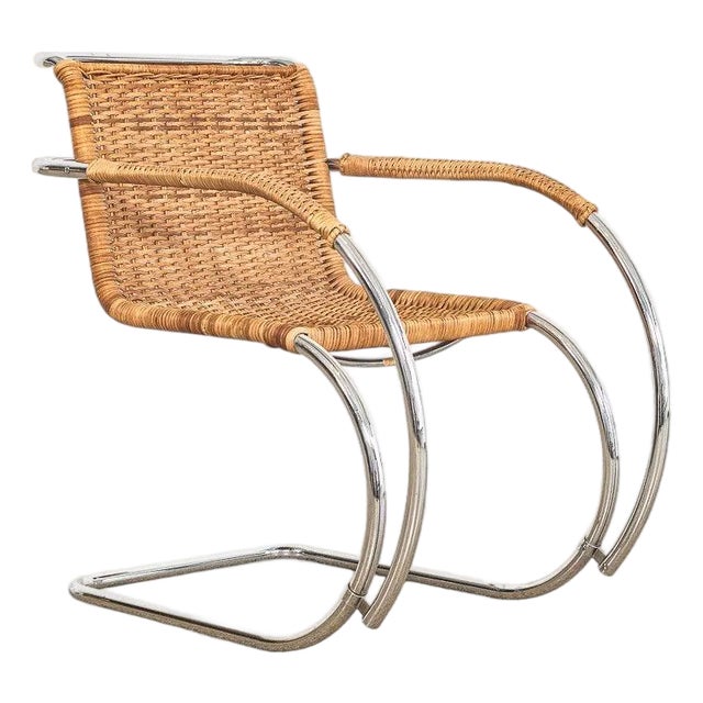 Mid Century Bauhaus Mr 20 Arm Chair by Mies Van Der Rohe for Stendig 1970s For Sale