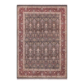 Boho Chic Pak-Persian Black/Red Wool Rug - 9'3'' X 12'4'' For Sale