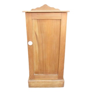 Antique English Pine Nightstand For Sale