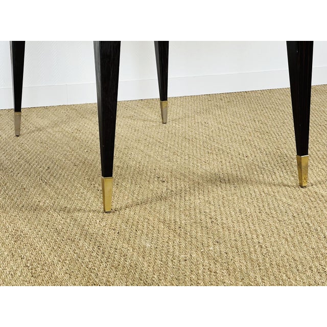 Brown French Art Deco Dining Table in Macassar, 1940s For Sale - Image 8 of 15