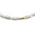 Modern White Peonies Baroque Pearls Gold Bead Necklace For Sale - Image 3 of 7