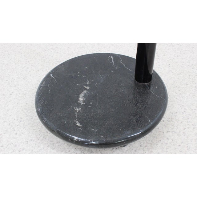 Italian Glass & Marble Swivel Coffee Table, 1980s For Sale - Image 13 of 15