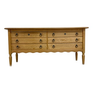 Danish Scandinavian Oak Rustic Dresser Henning Kjaernulf Attrib For Sale