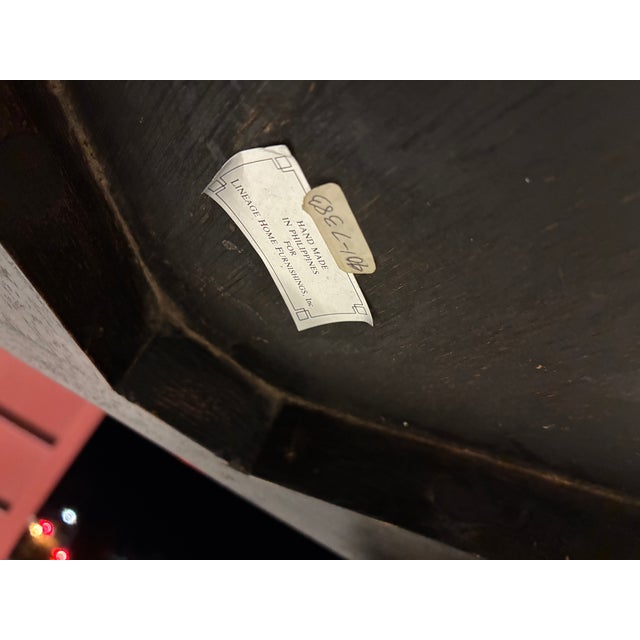 Leather Wrapped Accent Table Jewelry Box in Faux Bamboo From Lineage Home Furnishings Philippines For Sale - Image 12 of 12