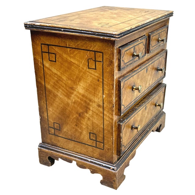 19th Century Painted Pine Chest of Drawers, 1850 For Sale - Image 9 of 10