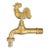 Vintage French Brass Rooster Faucet Spigot Garden Tap For Sale