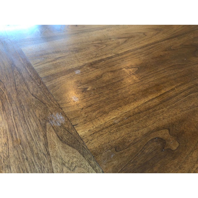 Ligne-Roset Eaton Style Walnut Dining Table | Chairish